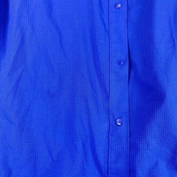 COLUMBIA Womens XL Blue Omni Shield SPF Performance Short Sleeve Button Up Shirt - Picture 10 of 13